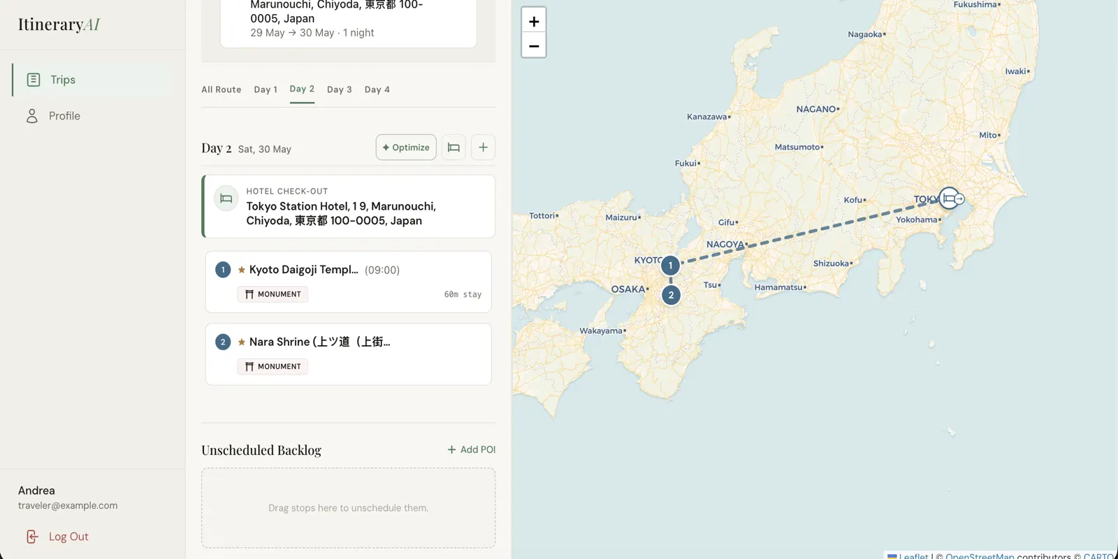 ItineraryAI — screenshot 3
